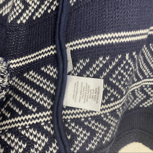 Ann Taylor Loft Navy Stripped Knit jacket SZ M - Picture 4 of 9